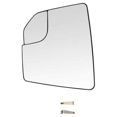 15-17 Ford F150 (w/OE Non Towing Mirror w/Spotter Glass) Dual Heated Mirror Glass w/Backing LH