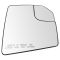 15-17 Ford F150 (w/OE Non Towing Mirror w/Spotter Glass) Dual Htd Convex Mirror Glass w/Backing RH