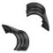 07-13 Silverado, Sierra (w/Trailer Tow Pkg) Textured Black Plastic Tow Mirror Hinge Cover Pair (GM)