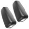 03-09 Kodiak, Topkick (w/Wide Load Mirror) Mld Textured Blk Plastic Mirror Cap Housing Pair (GM)