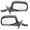 1992-96 Bronco PU Manual Mirror Blk/Chr Pair