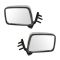 86-97 Nissan Pickup Chrome Manual Mirror Pair