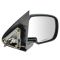 99-02 Sierra Power Mirror Blk w/Gloss Blk Cap Pair