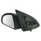 2005-07 Chevy Cobalt Pontiac G5 Mirror Manual Black for 2dr Coupe Pair