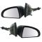 2005-07 Chevy Cobalt Pontiac G5 Mirror Manual Black for 2dr Coupe Pair