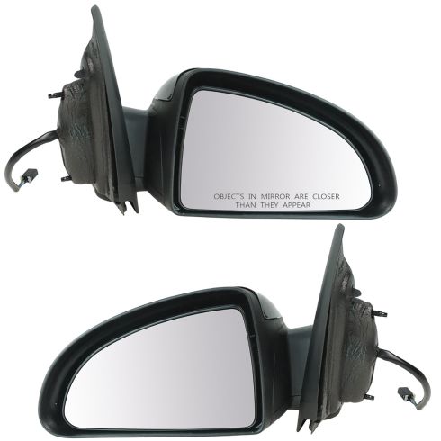 2005-07 Chevy Cobalt Mirror Power Black for 2dr Coupe Pair