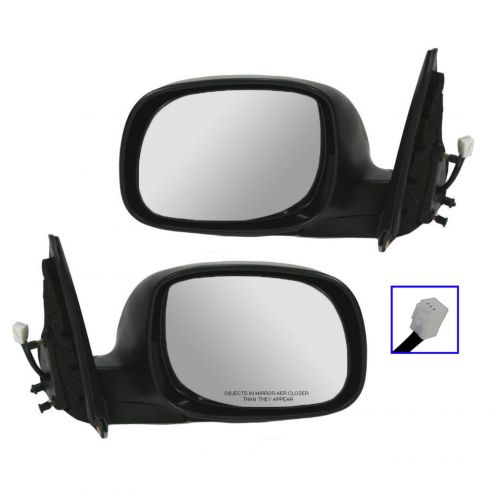 For Sequoia SR5 Power Non-Heated Chrome Folding Rear View Mirror Left Driver LH