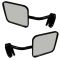 Mirror MANUAL (Black) PAIR