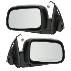 02-06 Honda CR-V Power Mirror Smooth Black Head PAIR