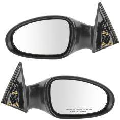 02-06 Nissan Altima Mirror Manual Black PAIR