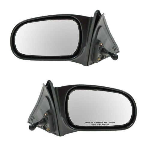 96-00 Honda Civic Sedan Manual Remote Mirror PAIR