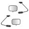 80-96 Bronco Manual Swing lock Black Mirror PAIR