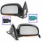 Mirror POWER HEATED Manual Folding with AMBER TURN SIGNAL & TEXTURED FINISH PAIR