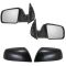 07-09 Toyota Tundra/ 08-09 Sequoia Mirror Manual w/Smooth Blk Cap PAIR