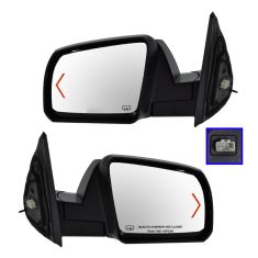 Mirror POWER HEATED with TURN SIGNAL and Chrome Cap PAIR