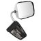 88-93 Dodge Ram Charger Pickup Mirror Chrome Folding Manual Pair