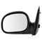 97-01 F150 Manual Mirror w/Flat Black Cap Pair