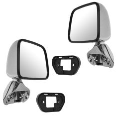 87-88 Toyota Pickup Chrome Manual Mirror PAIR