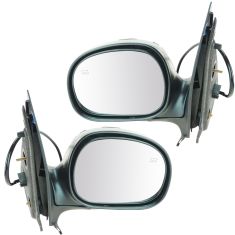 97-02 FORD Expedition Chr blk Htd Pwr Mir PAIR