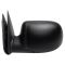 99-02 Sierra Power Heated Mirror Blk w/Flat Blk Cap PAIR