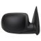 99-02 Sierra Power Heated Mirror Blk w/Flat Blk Cap PAIR