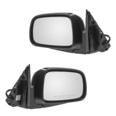 02-06 Honda CR-V Power Mirror Textured Black Head PAIR