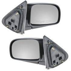 07-10 Hyundai Sante Fe Black w/Smooth Black Cover Power Heated Mirror PAIR