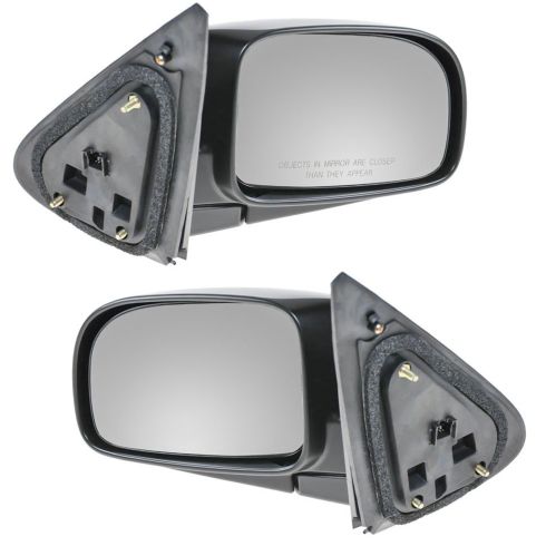 07-10 Hyundai Sante Fe Black w/Smooth Black Cover Power Heated Mirror PAIR