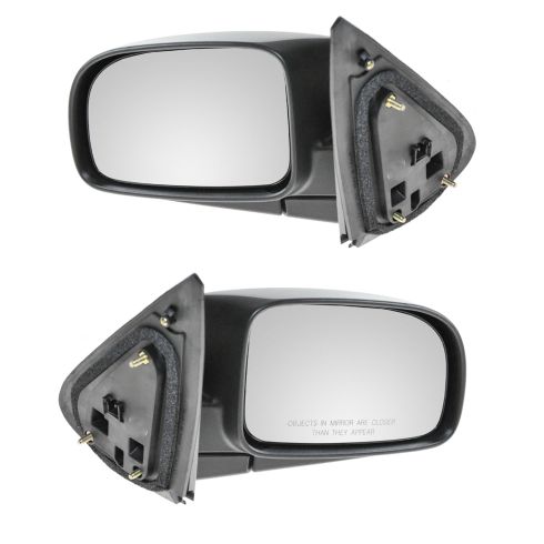 07-09 Hyundai Sante Fe Black Textured Power Mirror PAIR