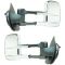 07-10 Sierra, Silverado; 07-10 FS SUV Pwr Htd w/Memory LED Chrome Cap Textured Mirror PAIR