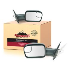 02-08 Dodge Ram 1500; 03-09 2500 3500 Pwr Htd TS Textured Tow (Upgrade 2010 Look) Mirror PAIR (TR)
