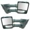 11-12 Ford SD PU Manual w/ Chrome & PTM Caps (w/RH Temp Sens) (Upgrade Style) Mirror PAIR