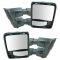 11-12 Ford SD PU Manual w/ Chrome & PTM Caps (w/RH Temp Sens) (Upgrade Style) Mirror PAIR