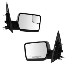 04-13 Ford F150 w/Amber Reflector, LH Integrated Convex Glass, Blk Txt Cap Power Mirror (Upgrade) PR