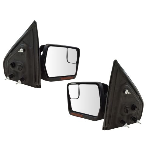 04-13 Ford F150 Power, Dual Heated Glass, Dual LED Turn Signal, Chm & Txt Caps (Upgrade) Mirror PAIR