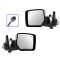 07-12 Jeep Patriot Power Heated Black Textured Mirror PAIR