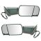 12 Ram 1500, 2500, 3500 Power Heated Puddle Light Turn Signal Mem Chrome Tow (Flip Up) Mirror PAIR
