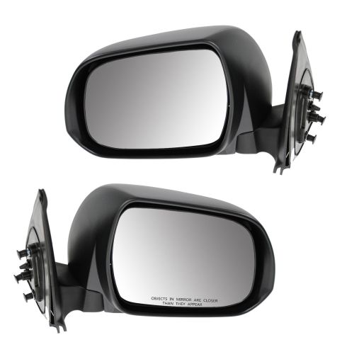 12-13 Toyota Tacoma Manual Black Textured Mirror PAIR