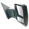 04 Ford F150 New Body; 05-12 F150 Power (w/Black Textured Cap) Tow Mirror PR (09 Style) (TR)