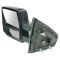 04 Ford F150 New Body; 05-12 F150 Power (w/Black Textured Cap) Tow Mirror PR (09 Style) (TR)