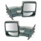 04 Ford F150 New Body; 05-12 F150 Power (w/Black Textured Cap) Tow Mirror PR (09 Style) (TR)