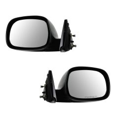 00-06 Toyota Tundra Manual Black Textured Mirror PAIR