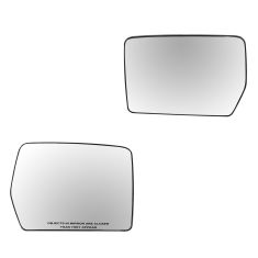 04-07 Ford F150; 06-08 Lincoln Mark LT (exc Tow Pkg) Power Heated Convex Mirror Glass w/Backing PAIR