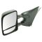 05-15 Nissan, Suzuki PU, SUV Manual Dual Swing Telescoping Textured Tow Mirror Upgrade PAIR (TR)