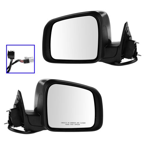 11-13 Jeep Grand Cherokee Power, Htd, w/Memory, Turn Signal, Blind Spot Indicator PTM Cover Mir PAIR
