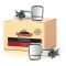 14-15 GM Silverado Sierra Dual Arm Telescopic Pwr Htd (w/Smoke Signal on Hsg) Chrme Cap Tow Mir PAIR
