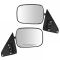 88-02 GM Full Size PU, SUV Manual Mirror w/Chrome Head PAIR