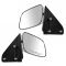 88-02 GM Full Size PU, SUV Manual Mirror w/Chrome Head PAIR