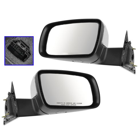 05-07 Ford 500, Mercury Montego Power, Heated, Memory w/Puddle Lamp w/Chrome Cap Mirror PAIR