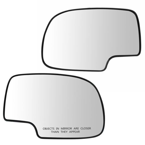 99-07 GM Full Size PU, SUV Mirror Glass (w/4 3/8 Diag) w/Backing Plate PAIR